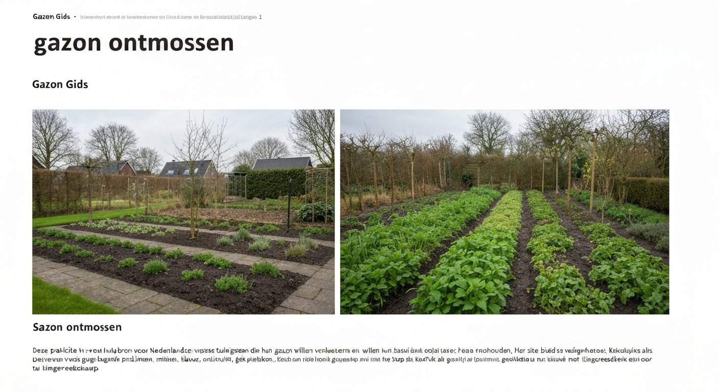 ontmossen gazon