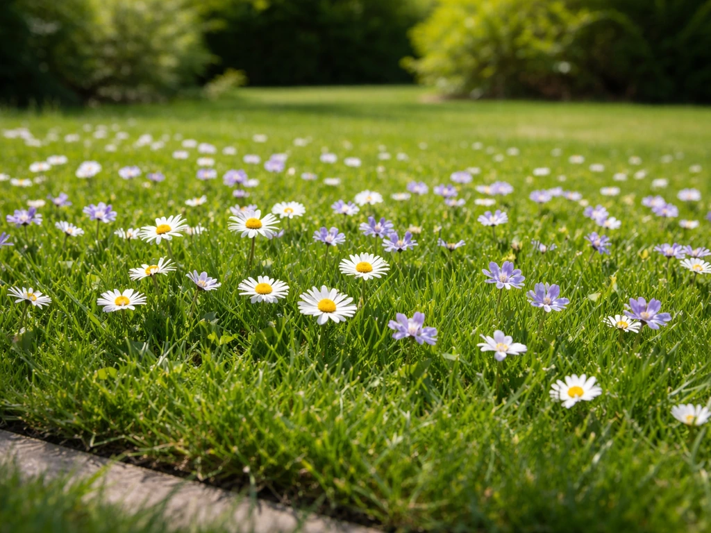 Gazon met lage bloemen: zo maak je het zelf en onderhoud je